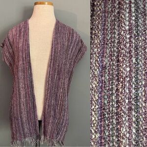 Vintage Fringe Vest Woven Desert Patricia Dahlgren